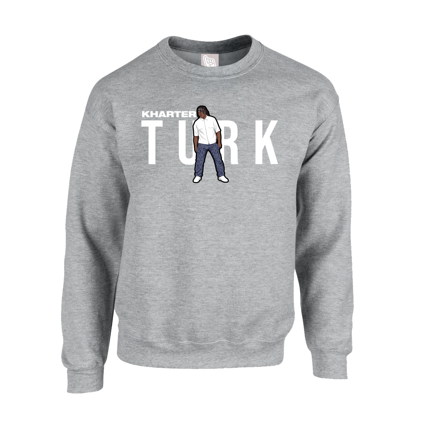 Fleece Crew — Player Name in Grey