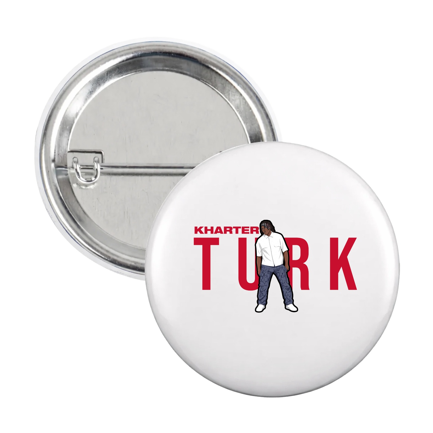 Game Day Button — Player Name in White