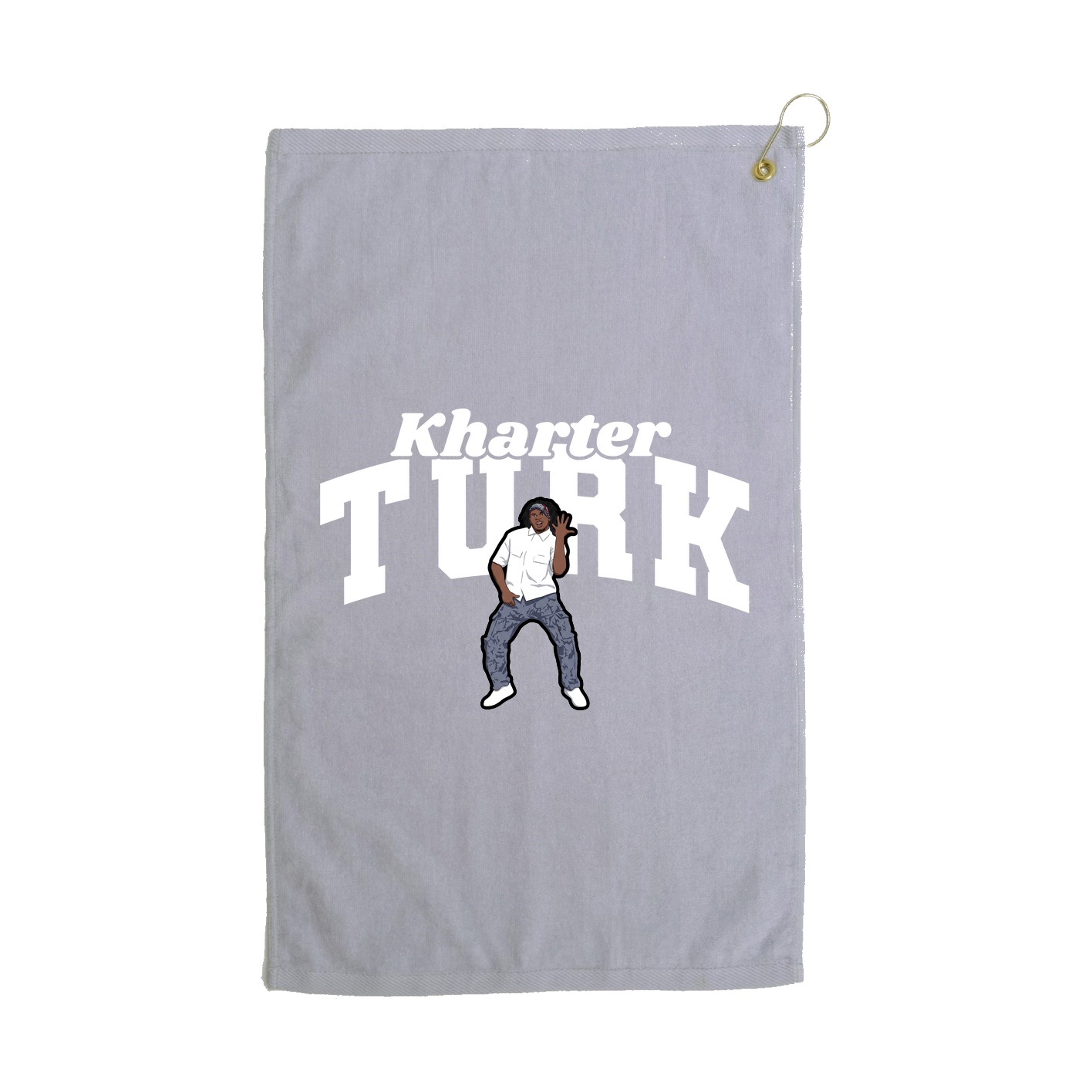 Golf Towel — Signature Arch in Grey