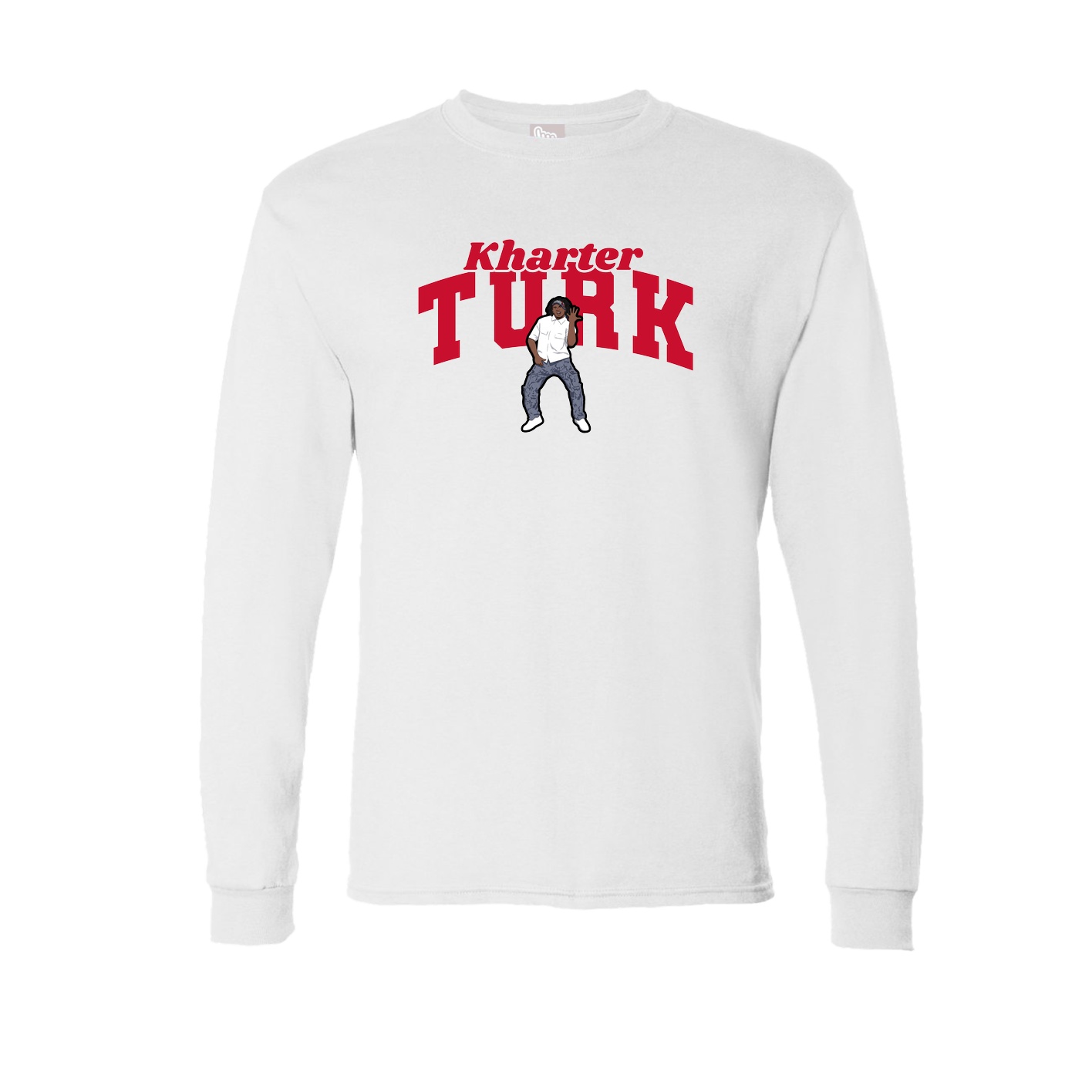 Long Sleeve Tee — Signature Arch in White