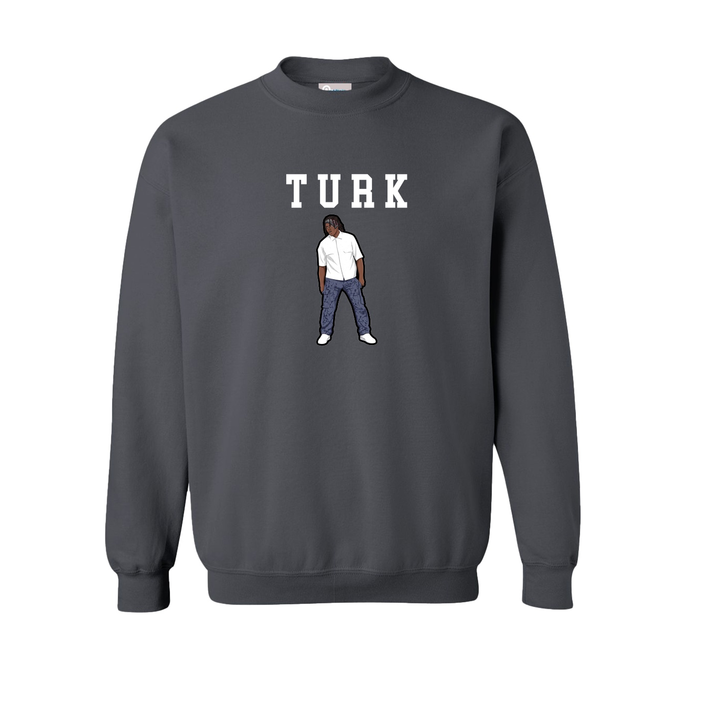 Fleece Crew — Shirsey in Grey