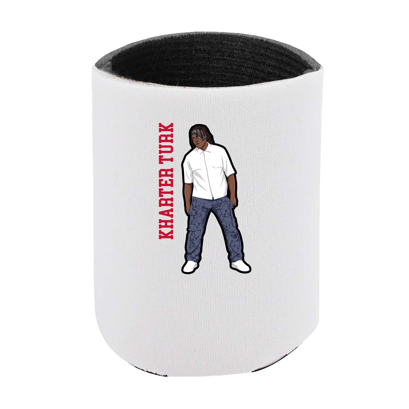 Can Holder — Name Vertical in White