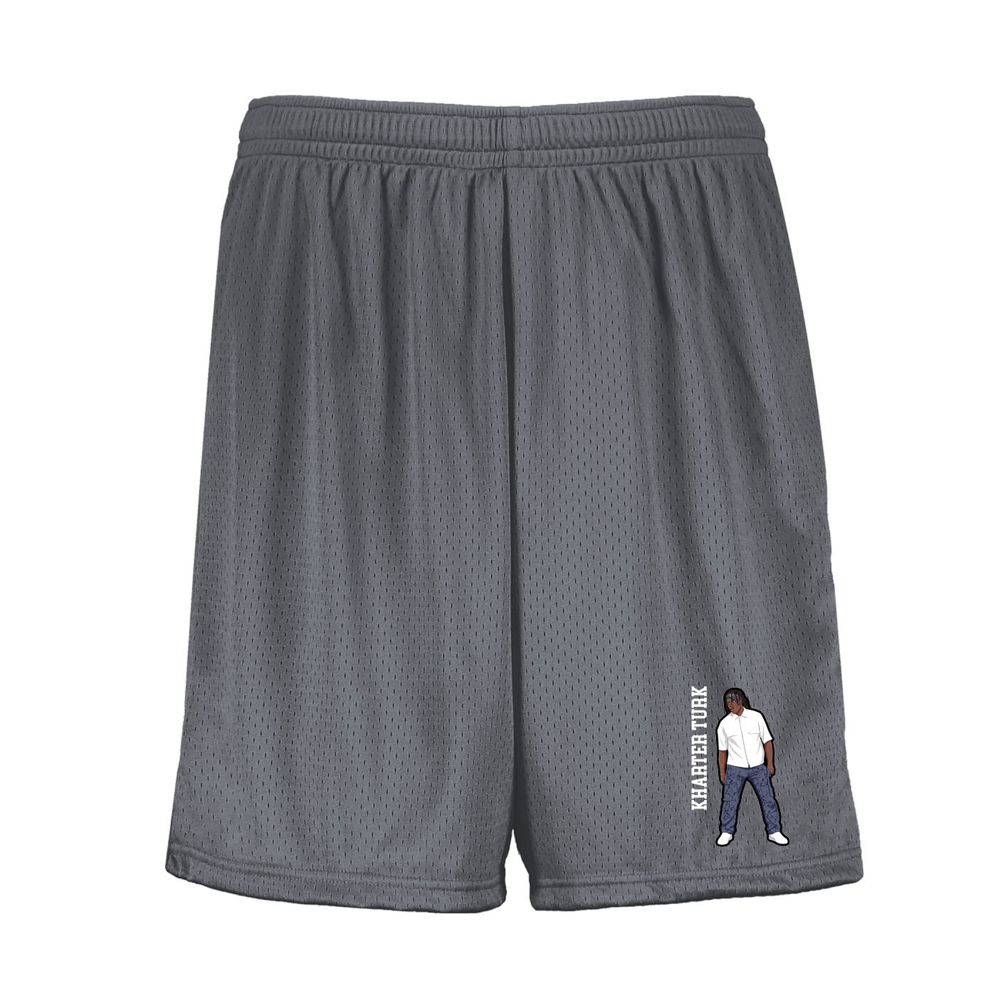 Shorts — Name Vertical in Grey