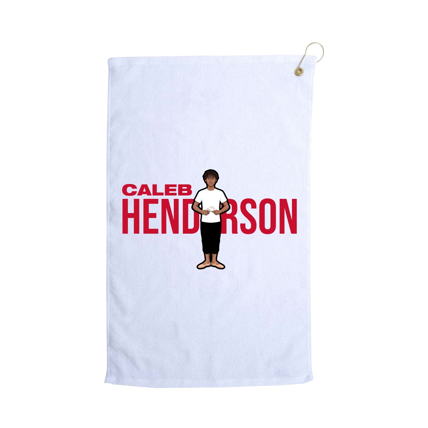 Golf Towel — Player Name in White