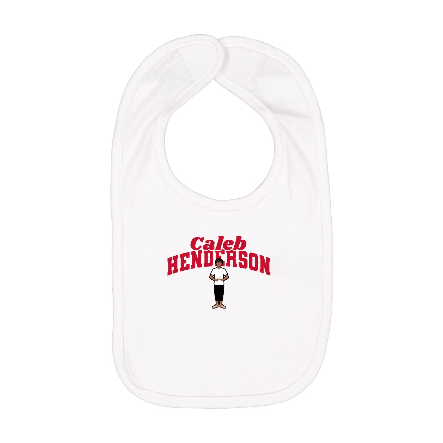 Infant Bib — Signature Arch in White