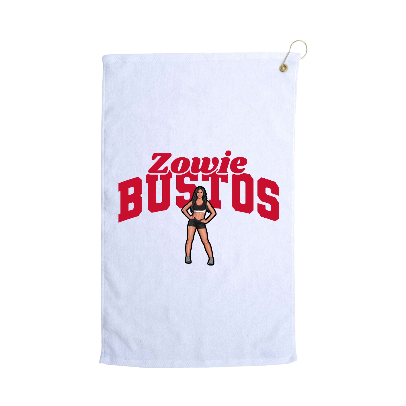 Golf Towel — Signature Arch in White