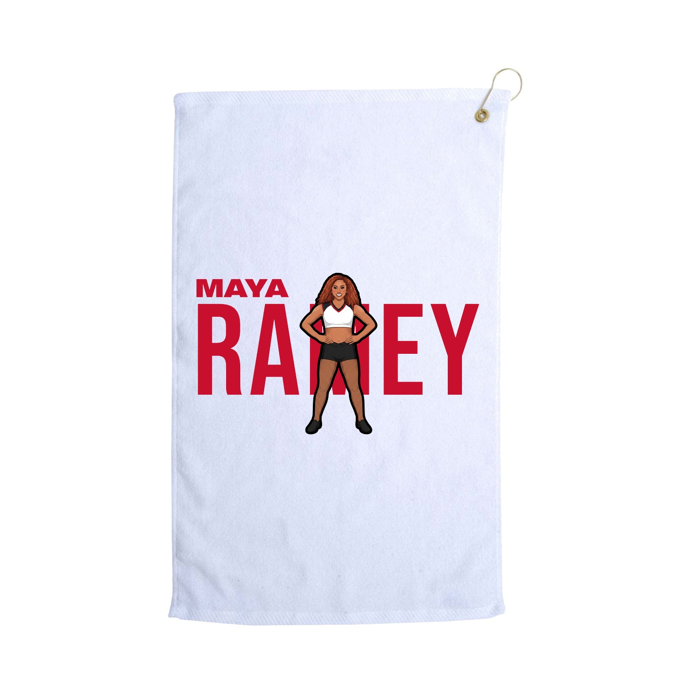 Golf Towel — Player Name in White
