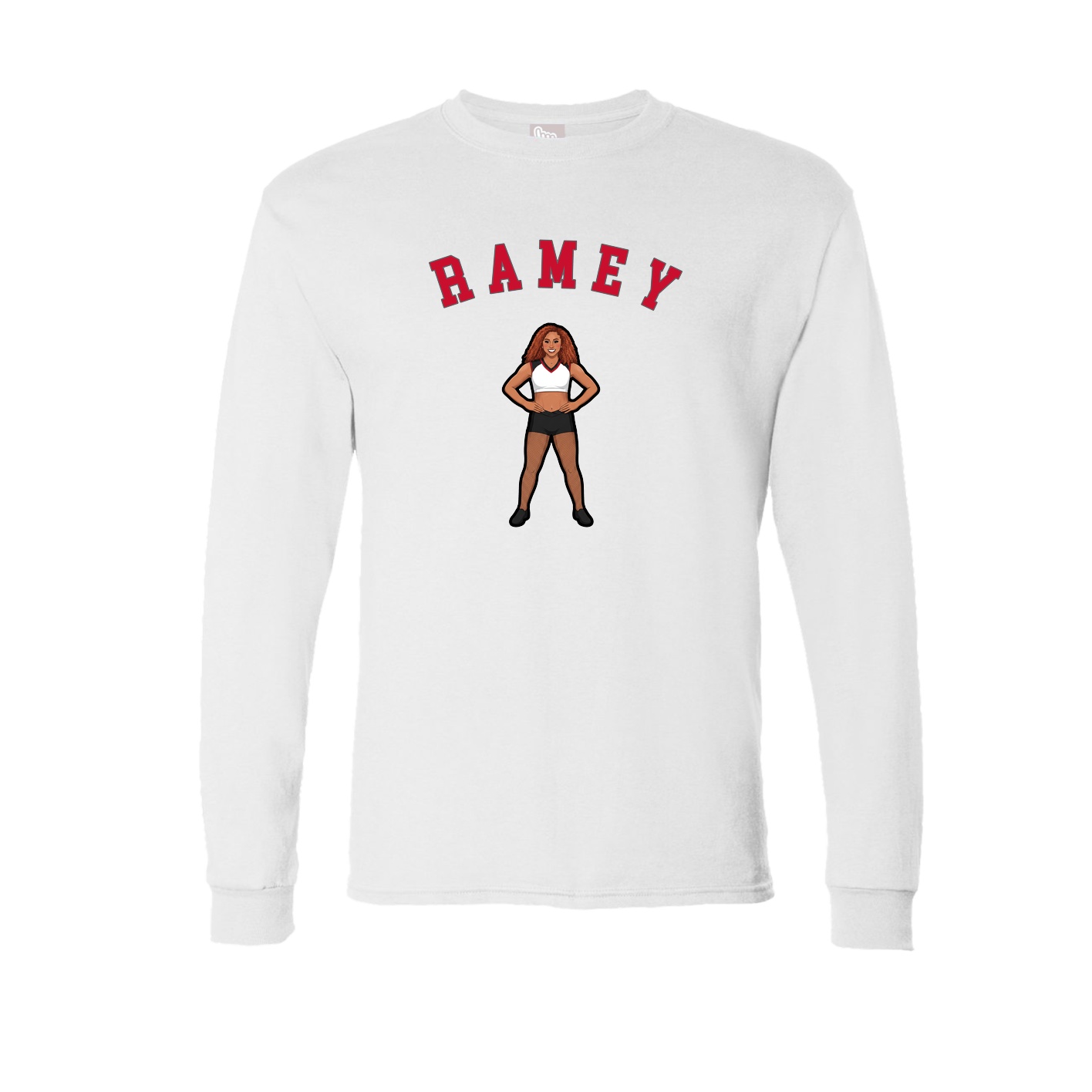 Long Sleeve Tee — Shirsey Arch in White