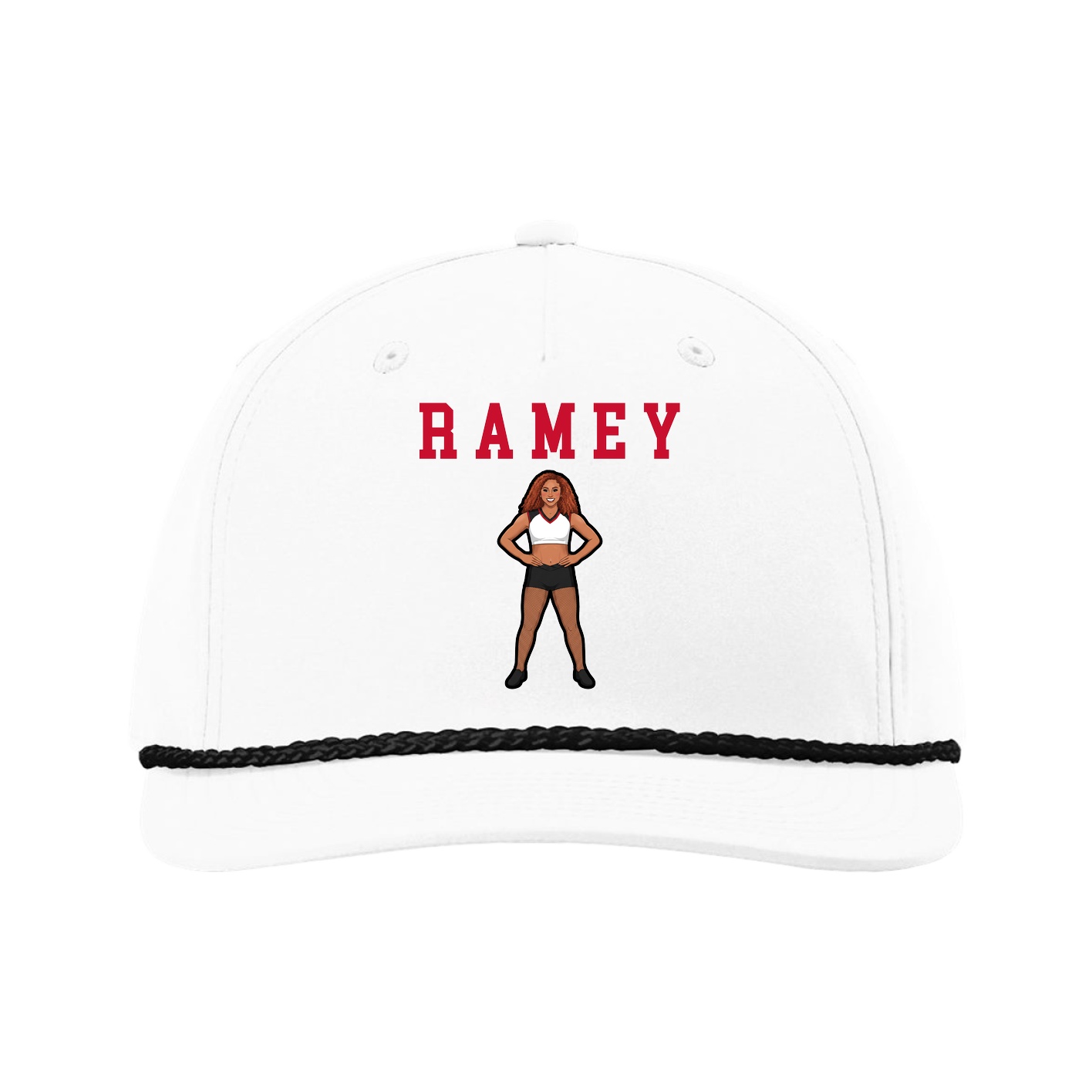 Five-Panel Classic Rope Cap — Shirsey in White
