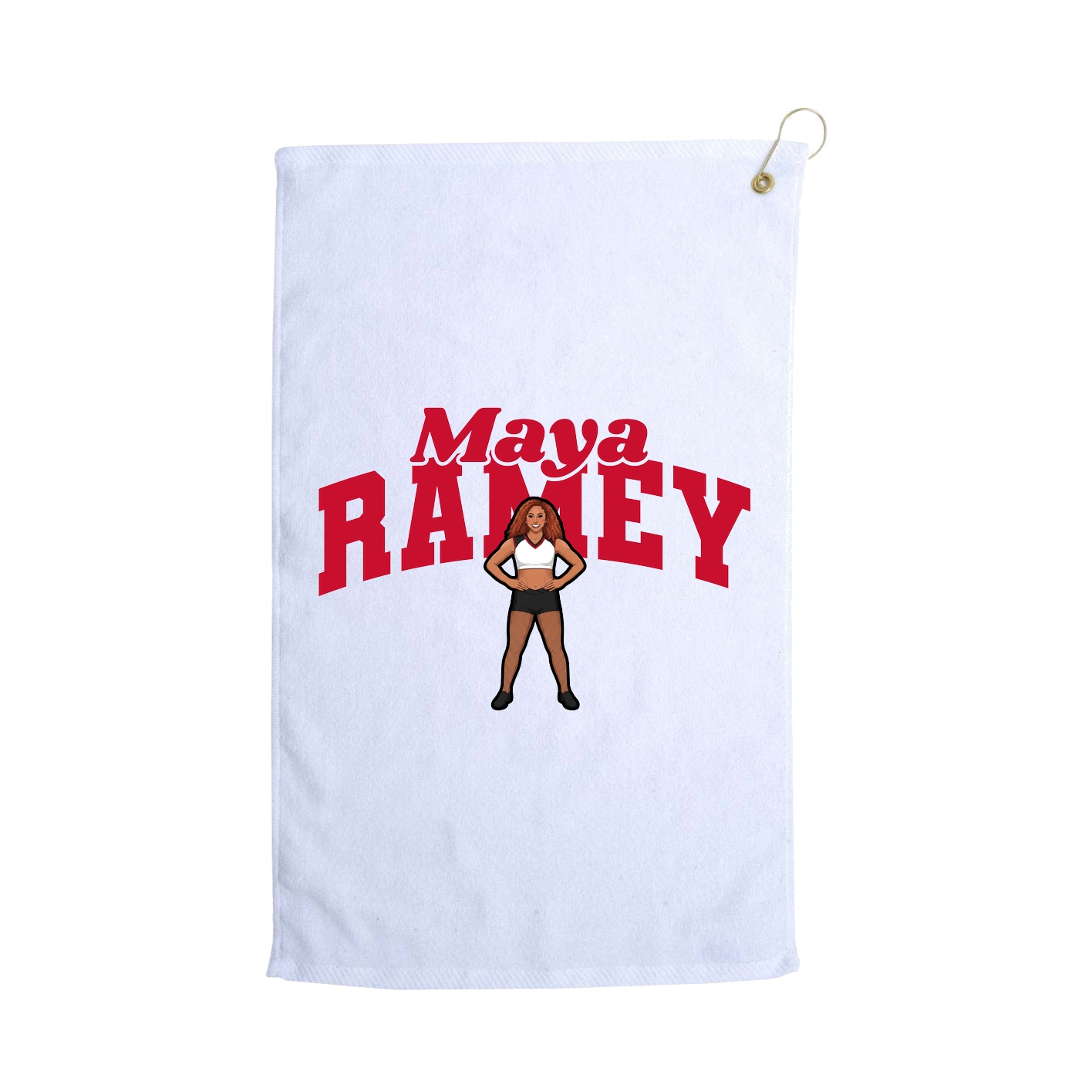 Golf Towel — Signature Arch in White