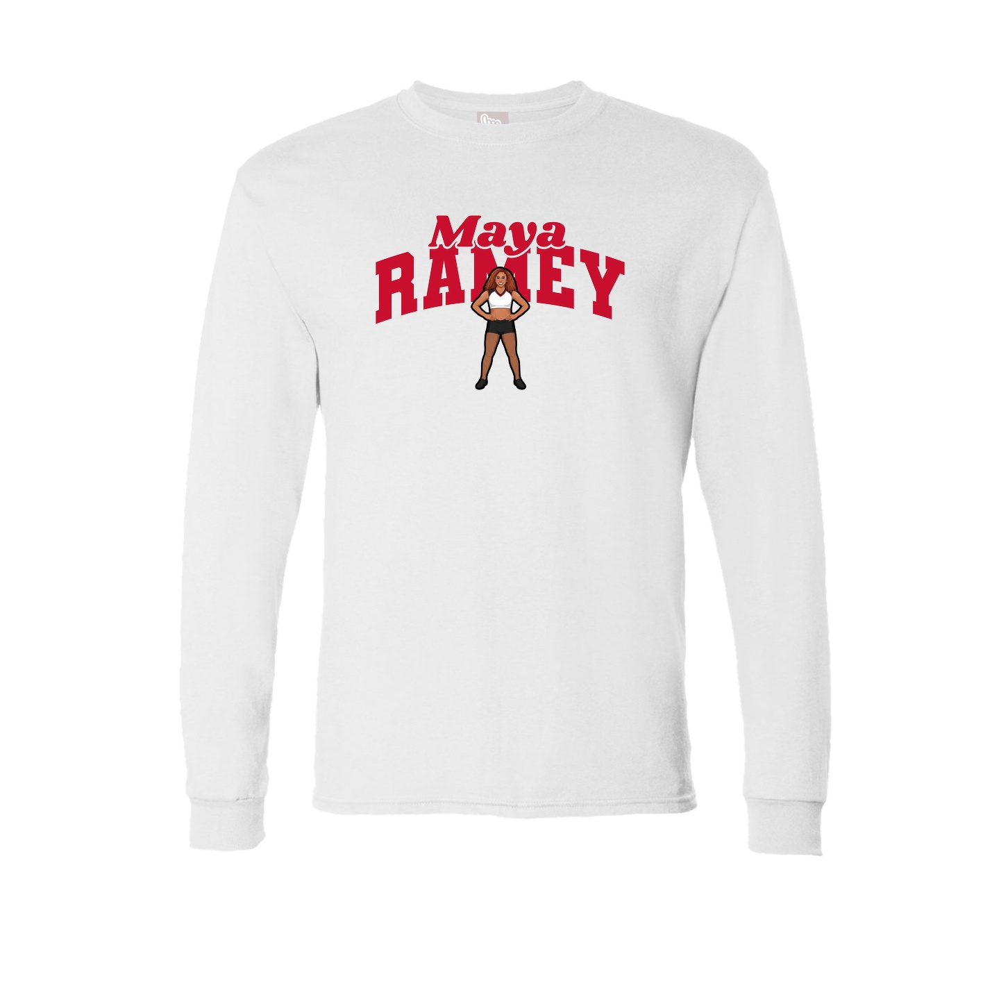 Long Sleeve Tee — Signature Arch in White