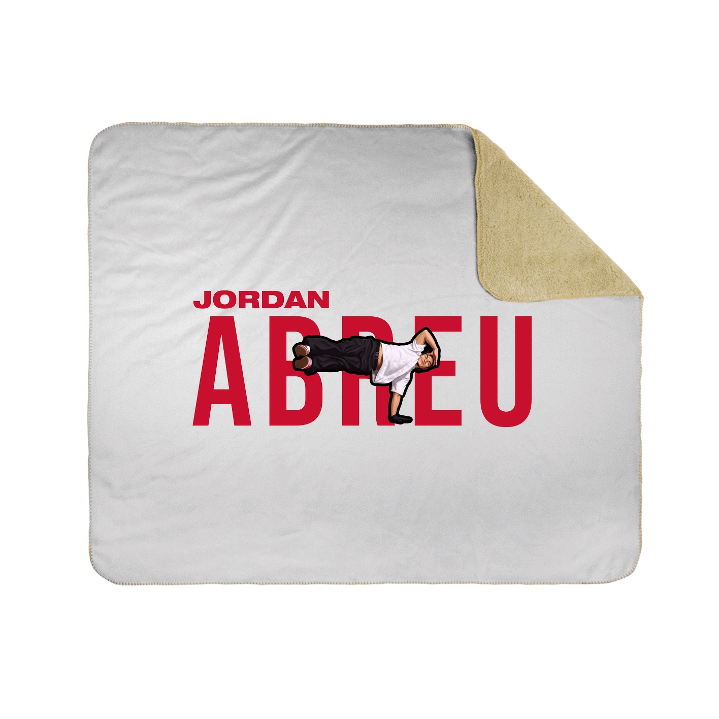 Throw Blanket — Player Name in White