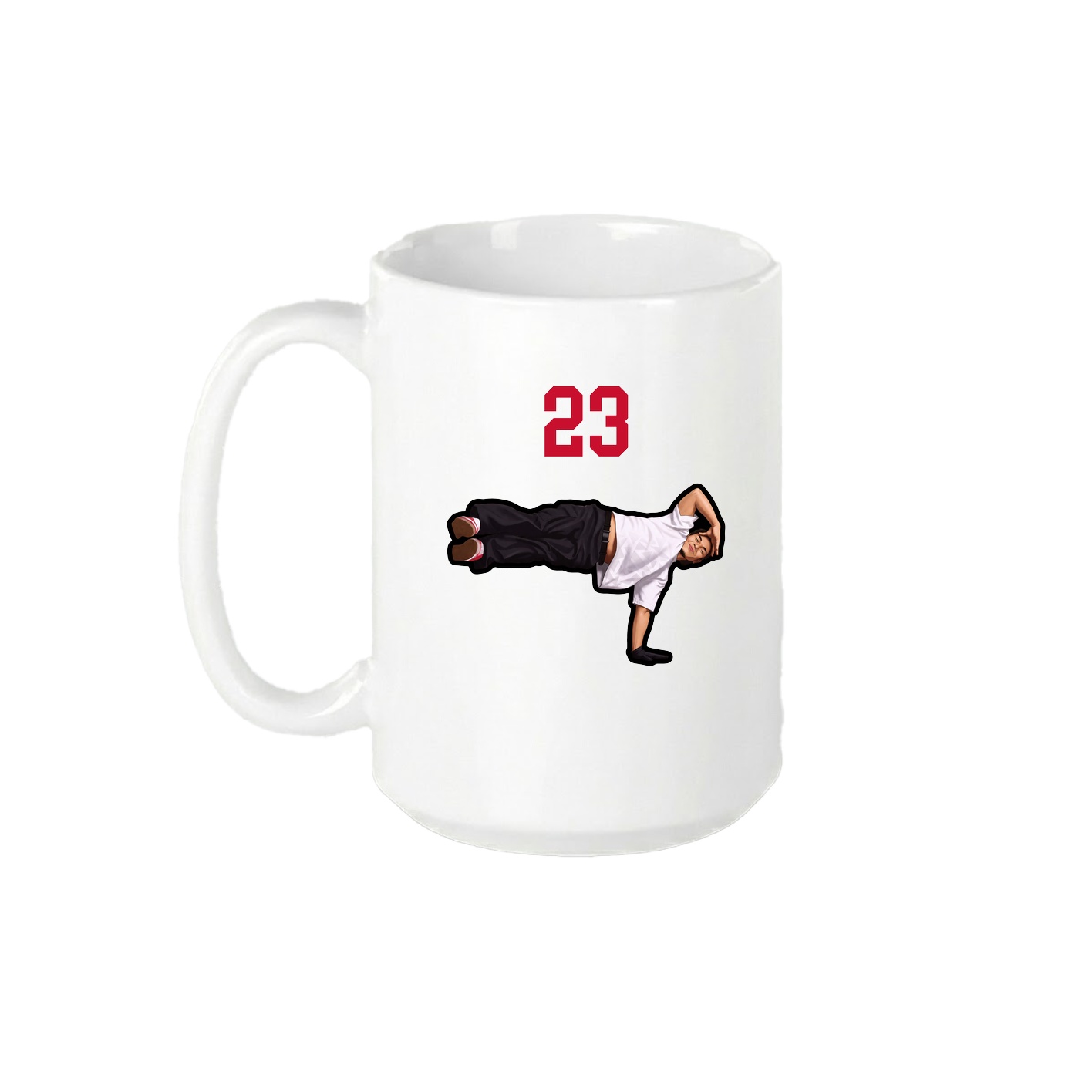 15oz Coffee Mug — Number Top in White