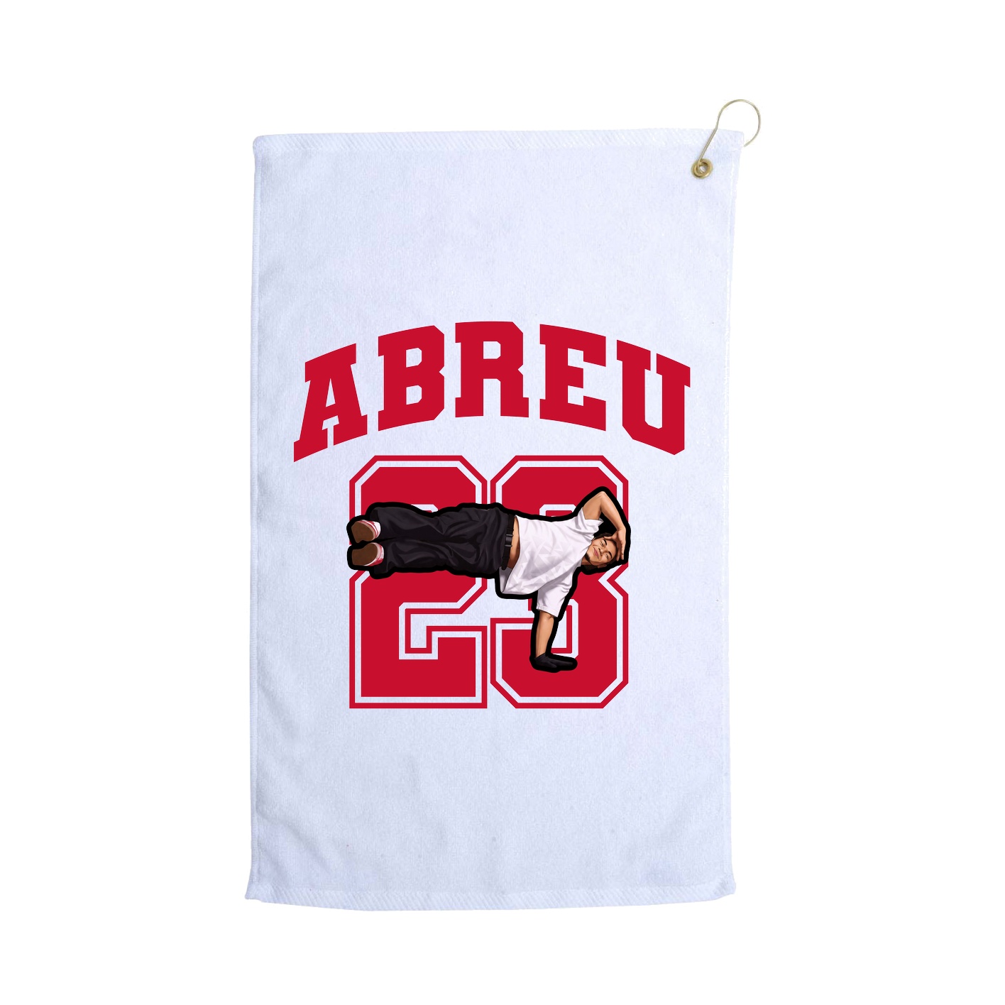 Golf Towel — Number in White