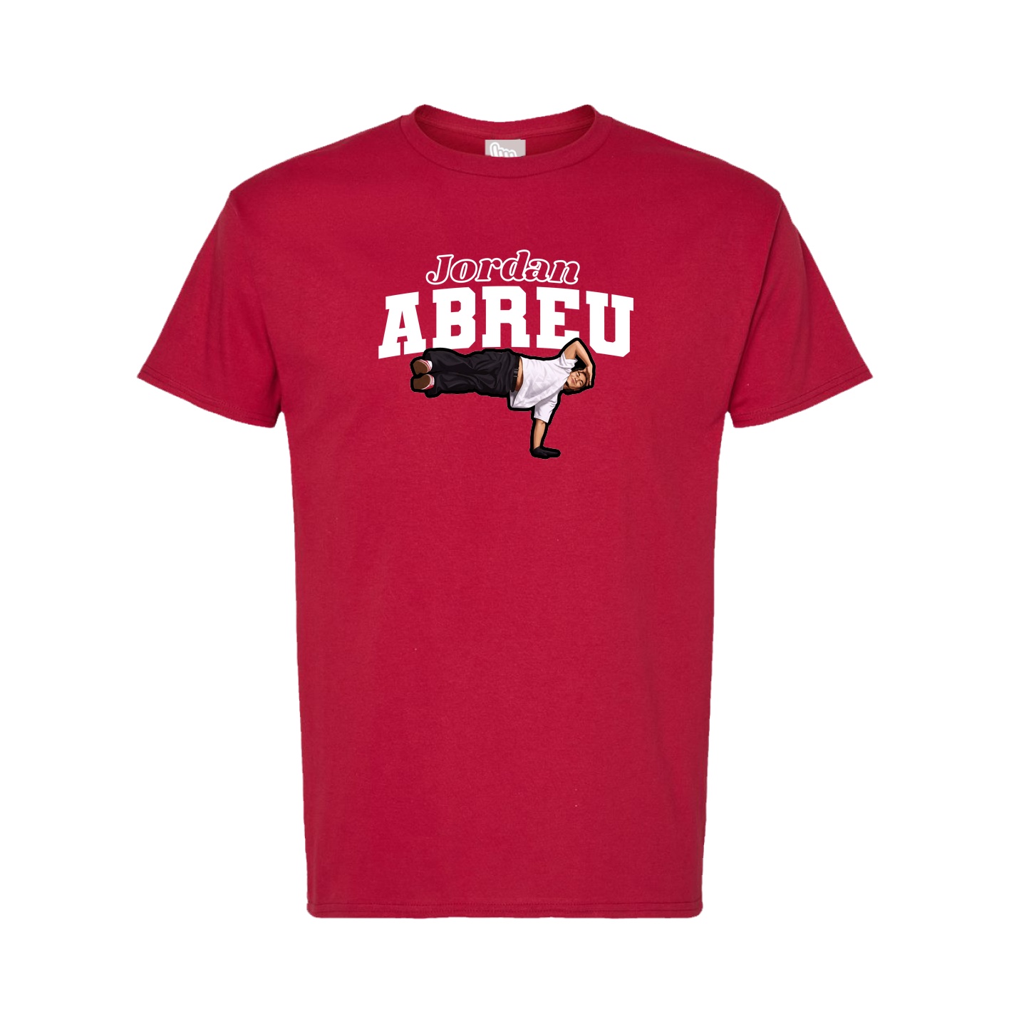 Tee — Name Arch in Crimson