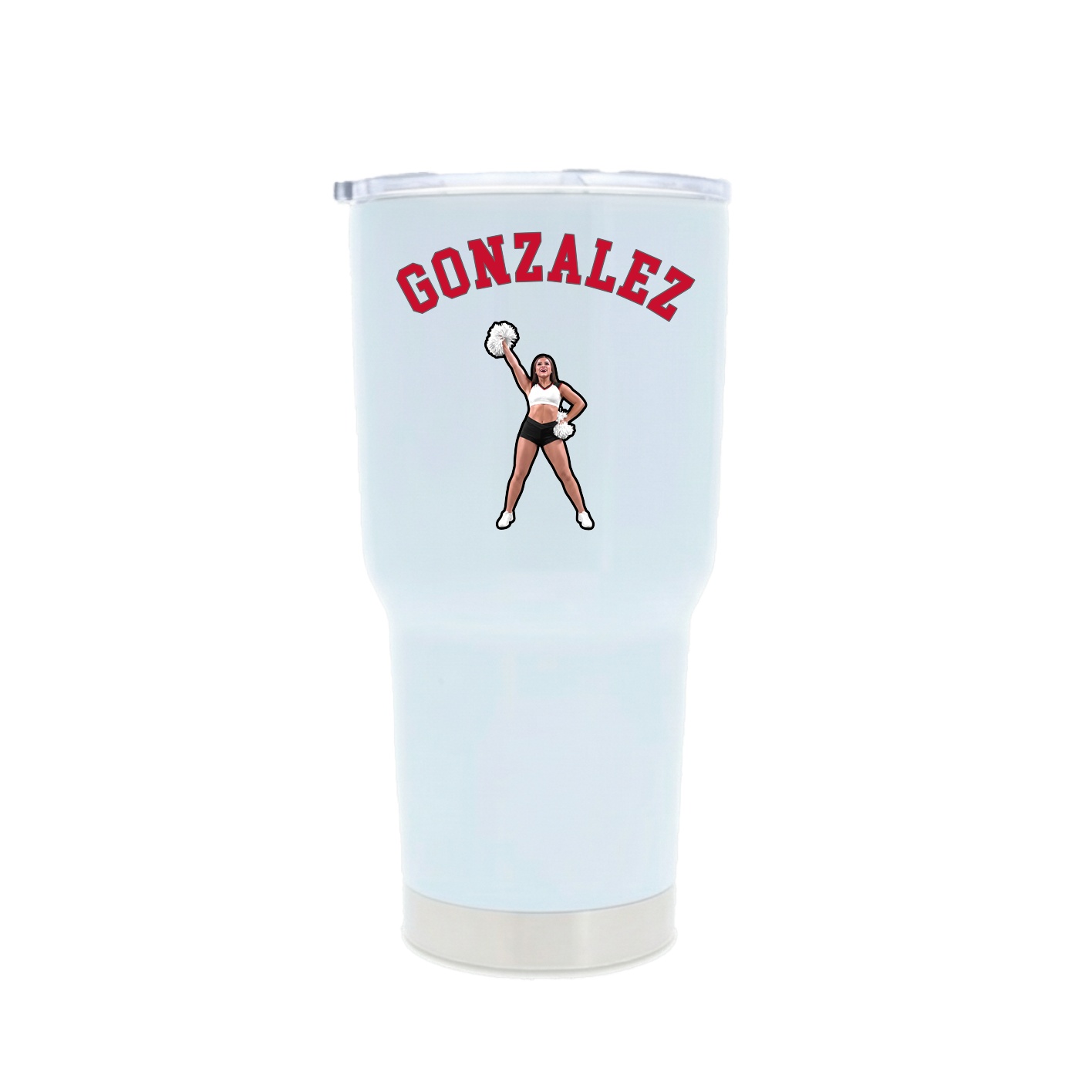30oz Stainless Steel Tumbler — Shirsey Arch in White