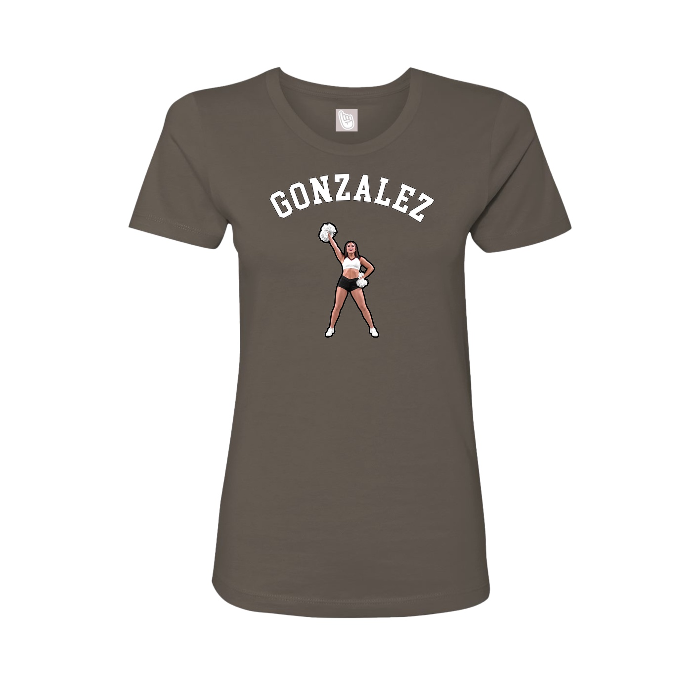 Fitted Women's Tee — Shirsey Arch in Grey