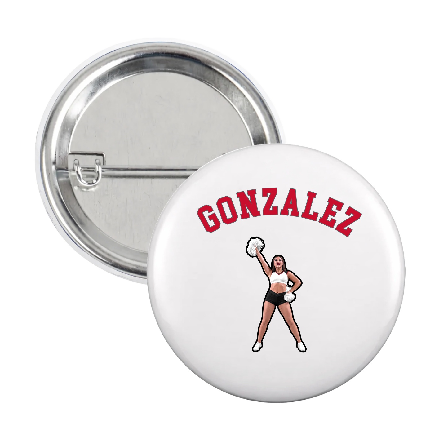 Game Day Button — Shirsey Arch in White