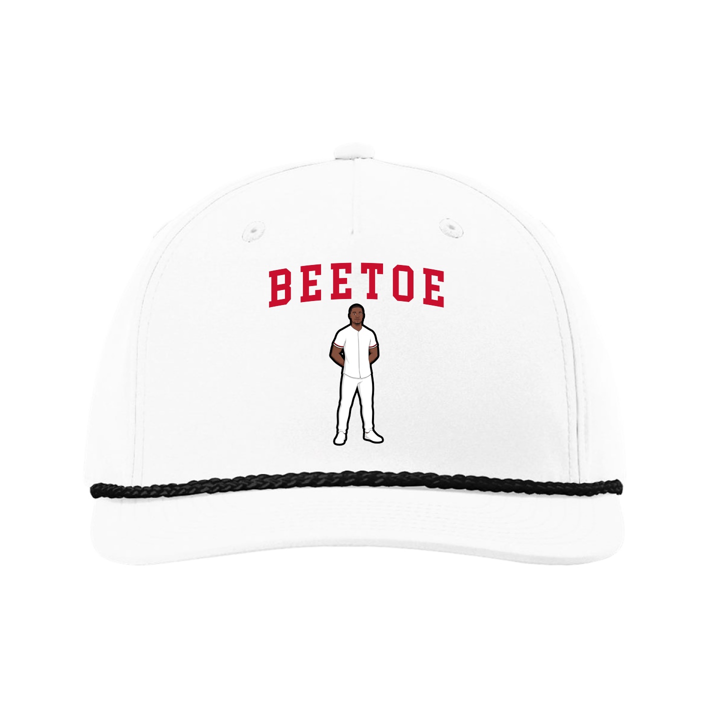 Five-Panel Classic Rope Cap — Shirsey in White