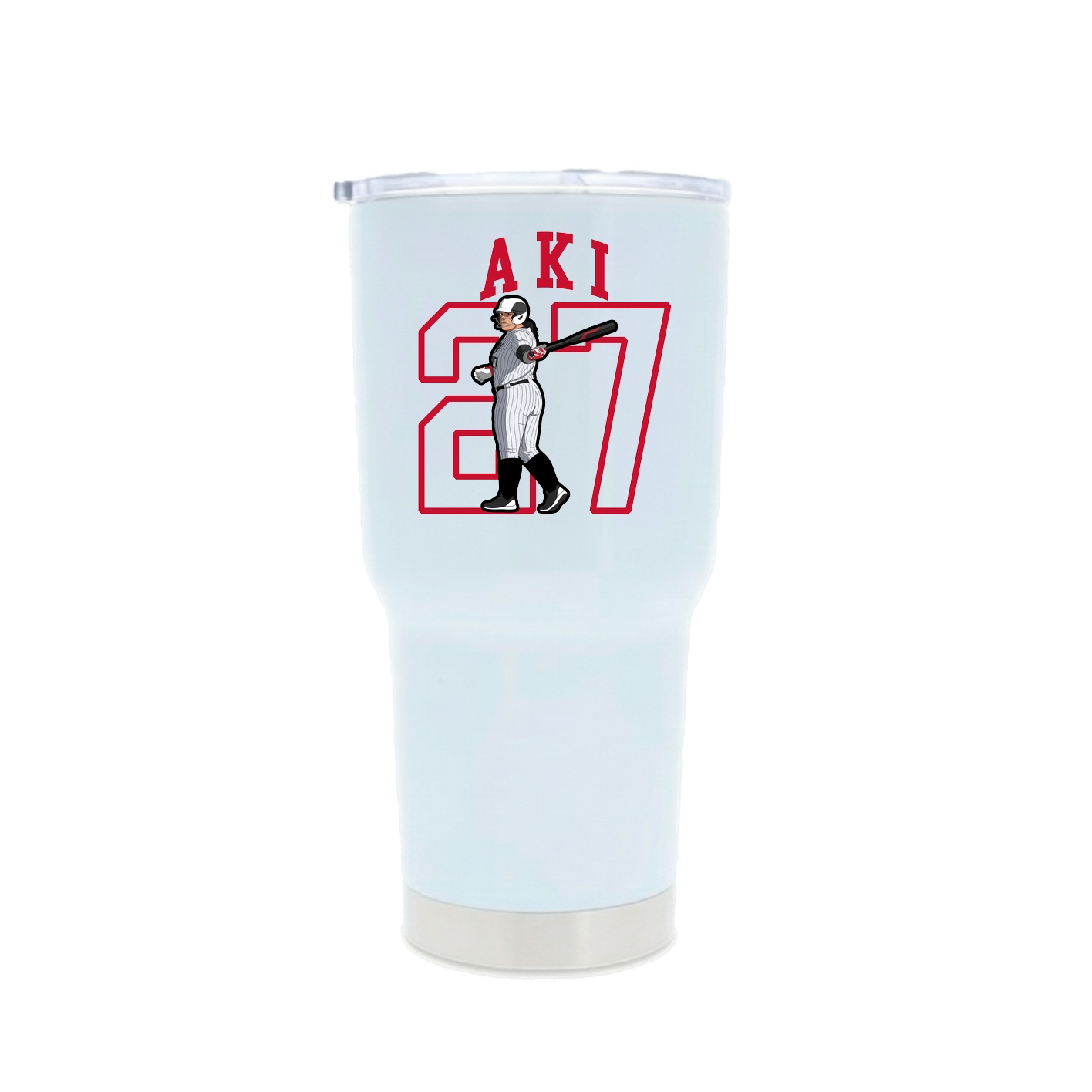 30oz Stainless Steel Tumbler — Shirsey in White