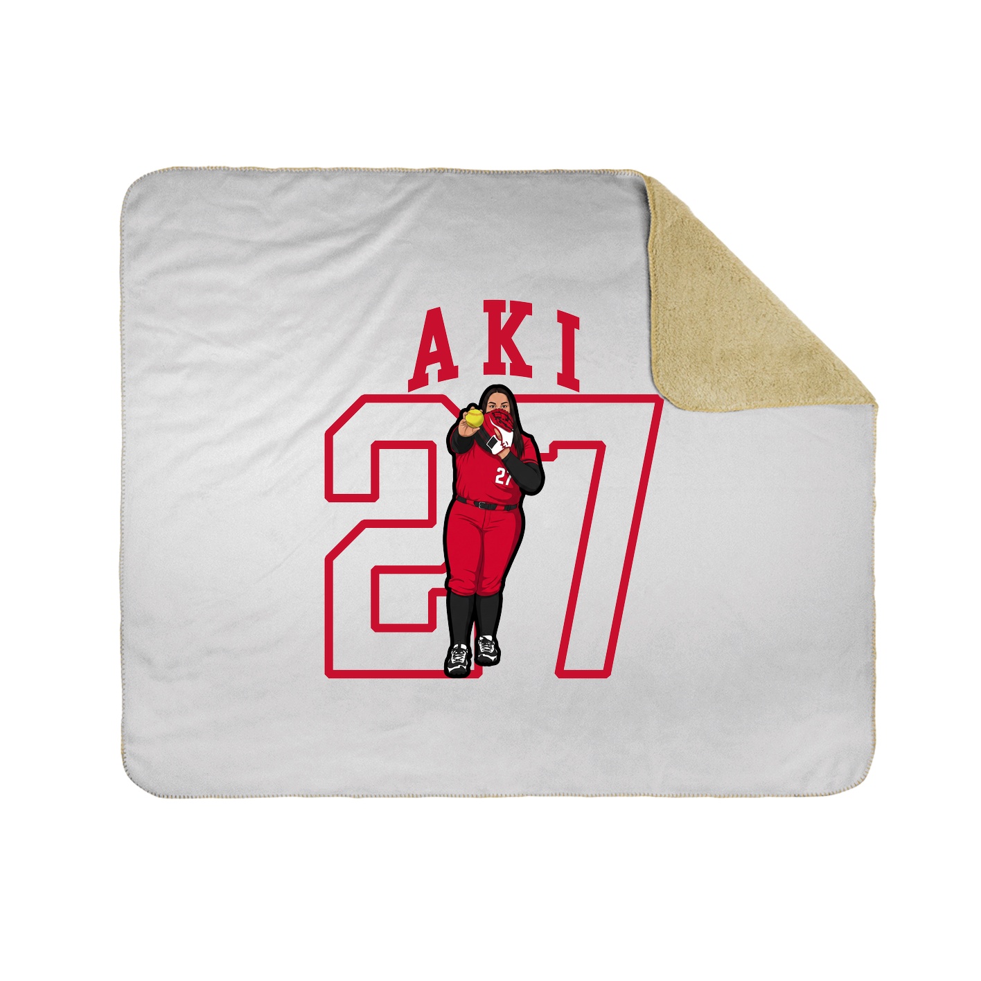 Throw Blanket — Shirsey in White