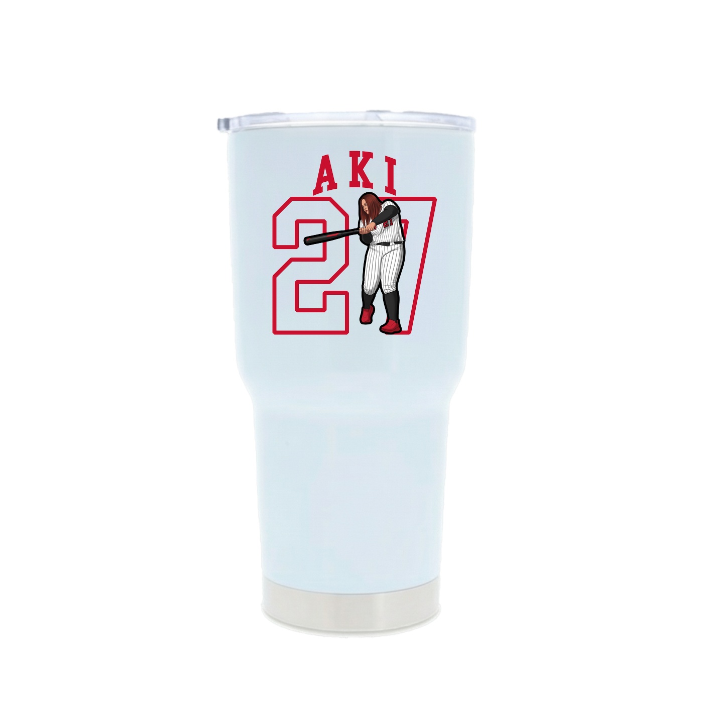 30oz Stainless Steel Tumbler — Shirsey in White