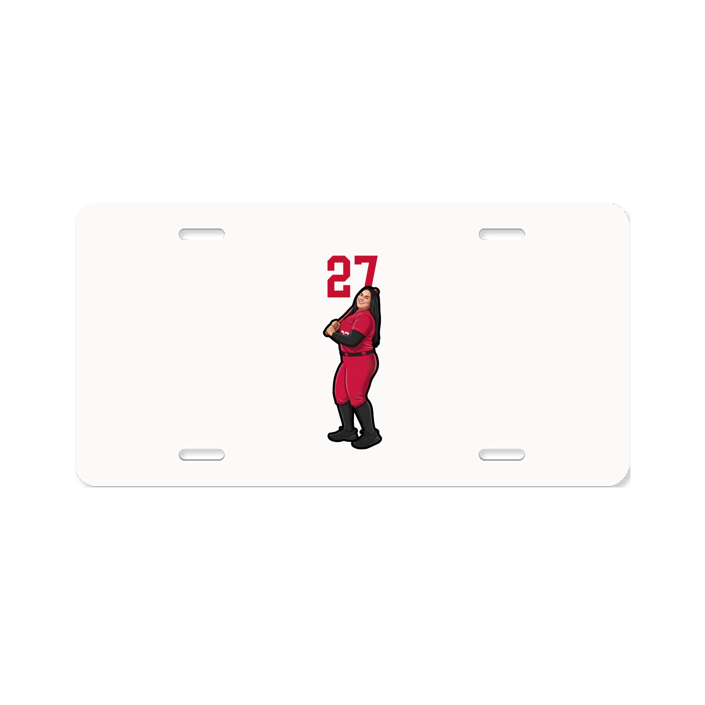 License Plate — Number Top in Classic