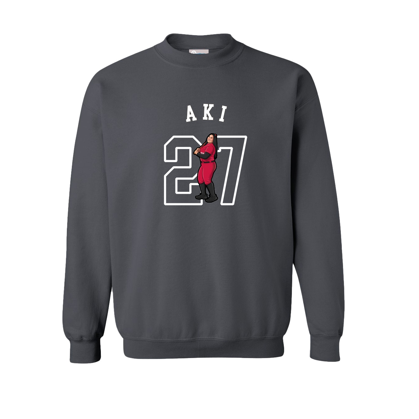 Fleece Crew — Shirsey Arch in Grey