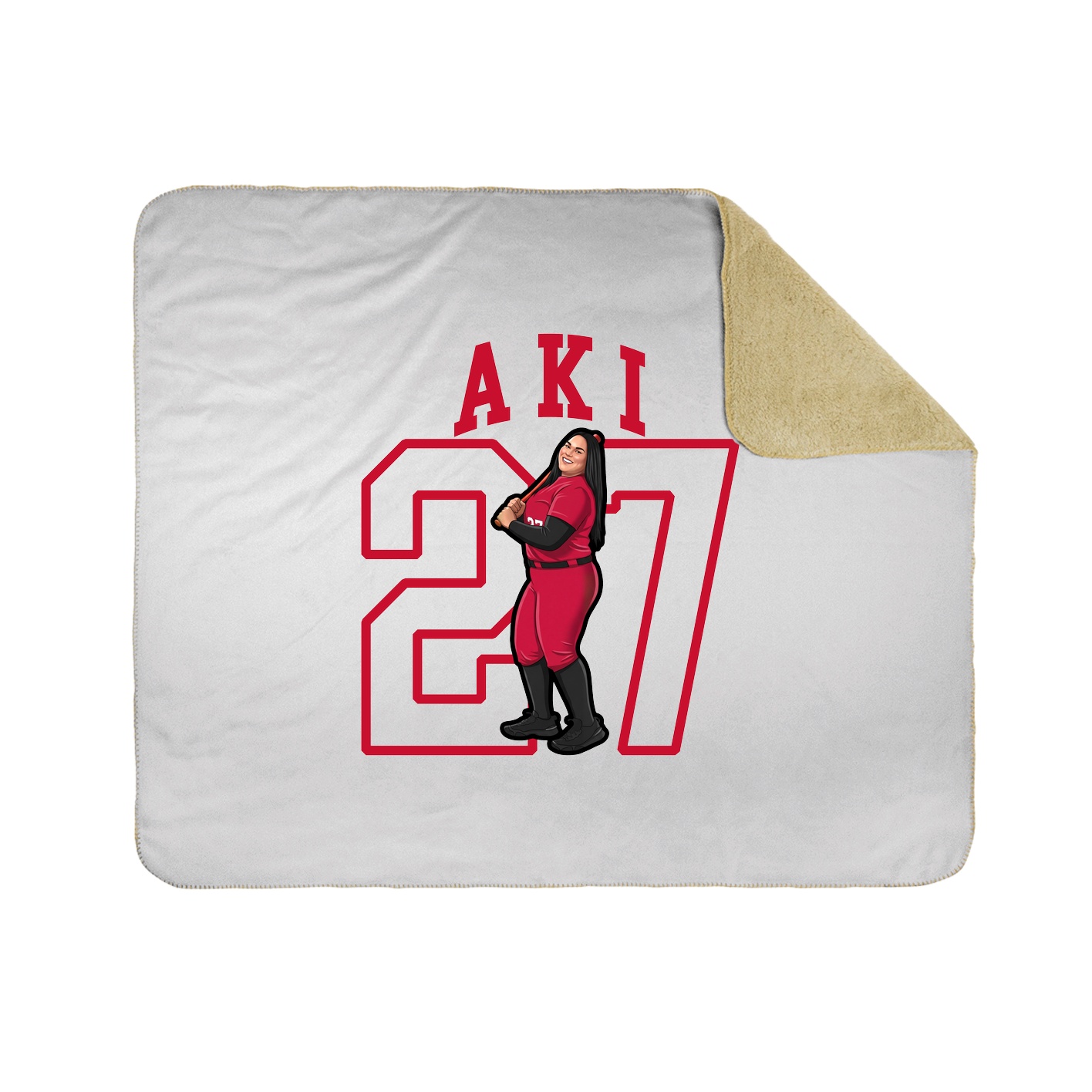 Throw Blanket — Shirsey in White