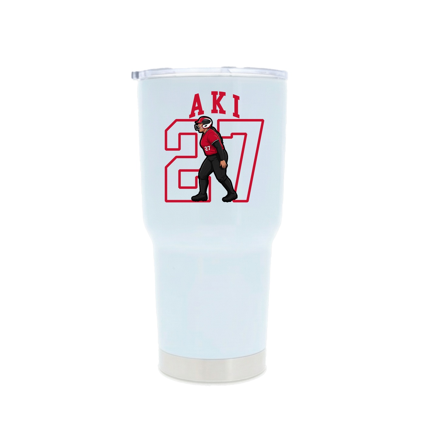 30oz Stainless Steel Tumbler — Shirsey in White