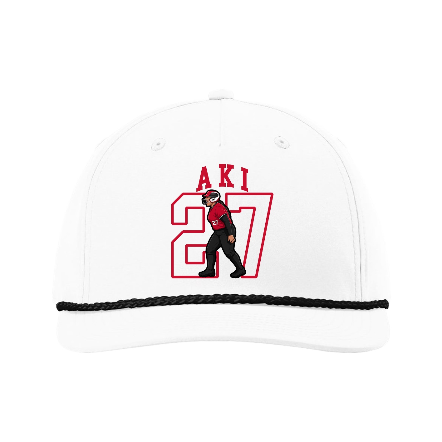 Five-Panel Classic Rope Cap — Shirsey in White