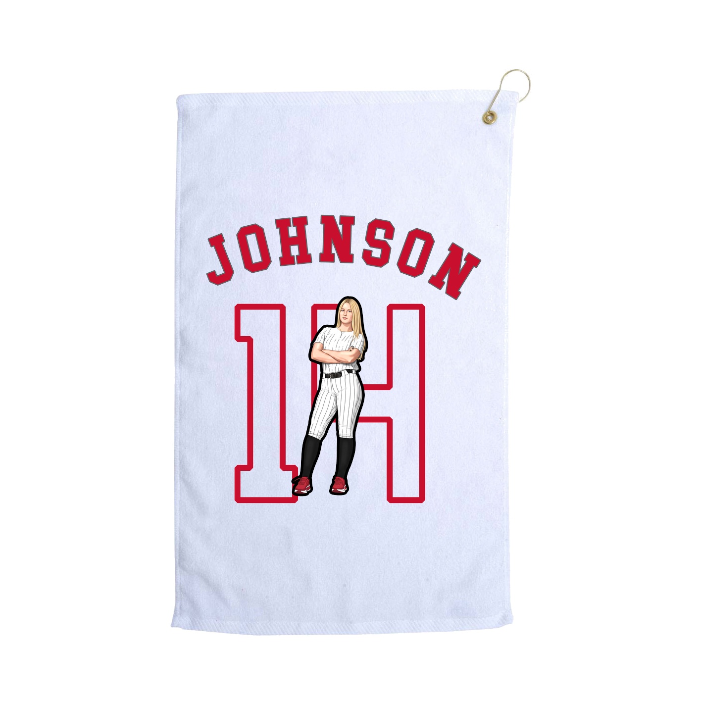 Golf Towel — Shirsey Arch in White