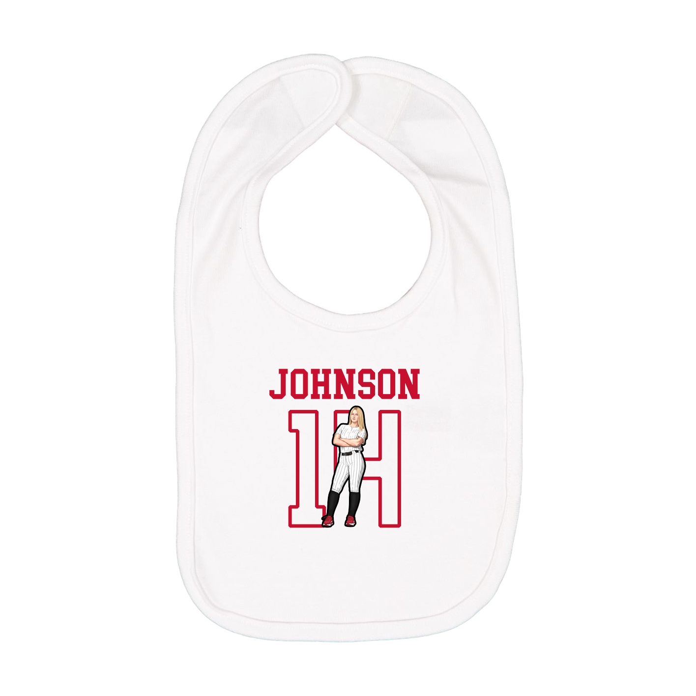 Infant Bib — Shirsey in White