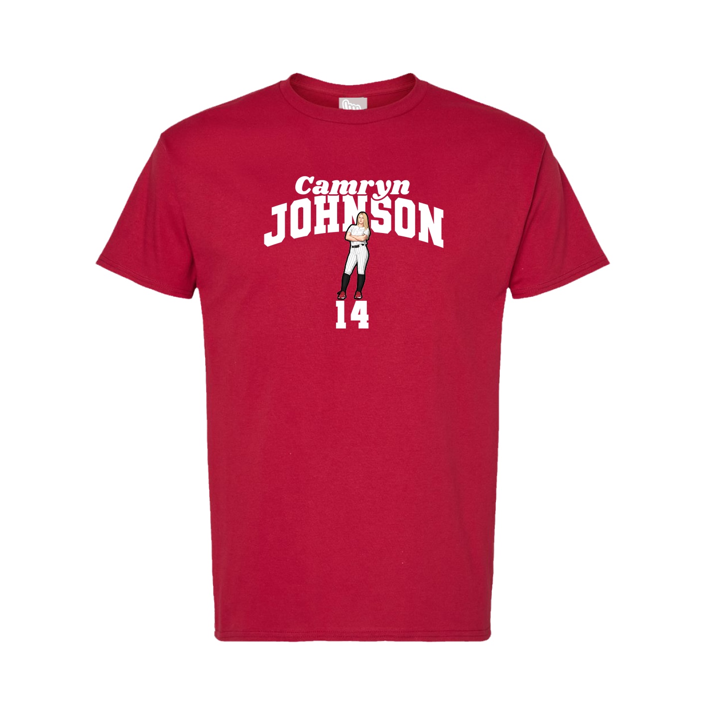 Tee — Signature Arch in Crimson