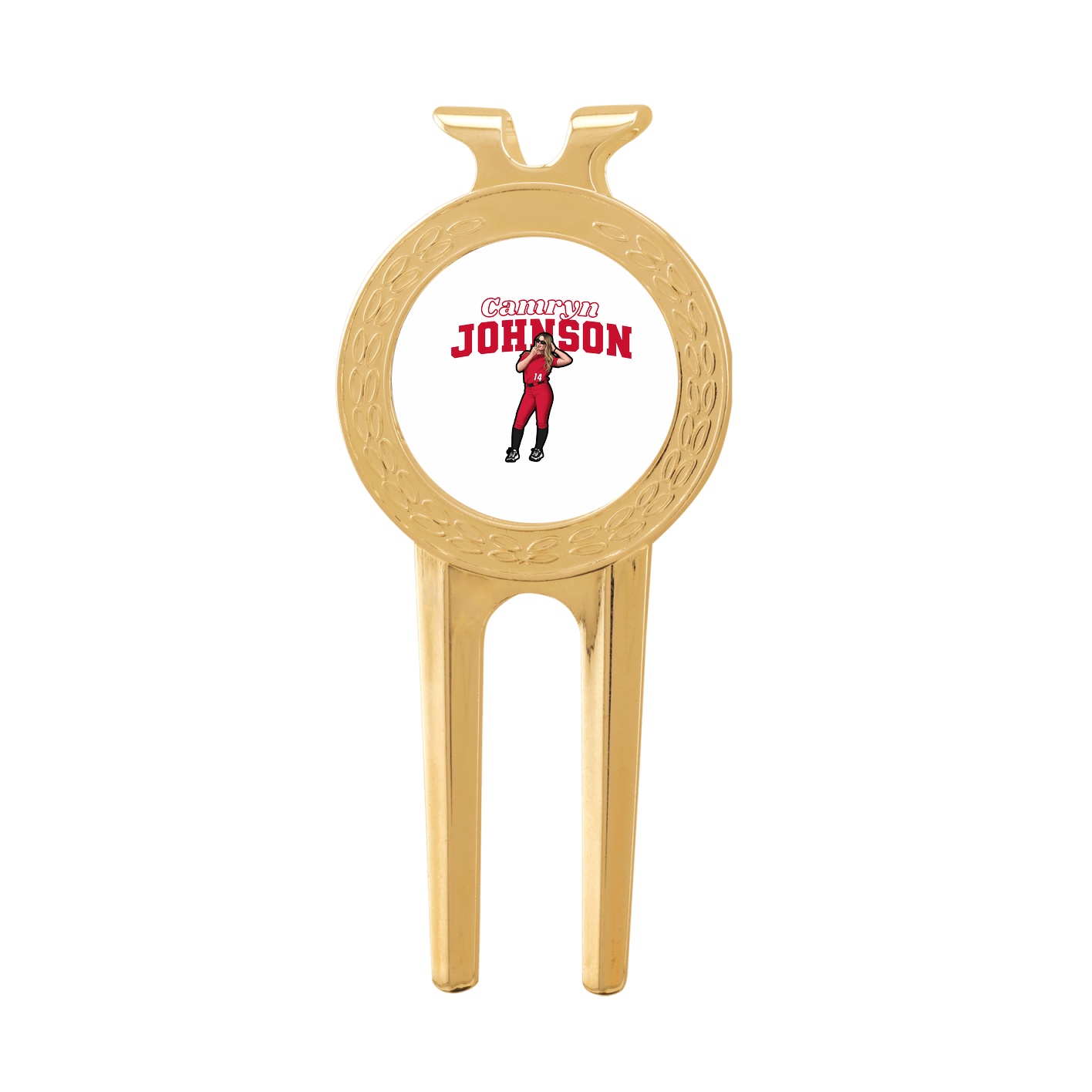 Divot Tool with Ball Marker — Name Arch in Classic