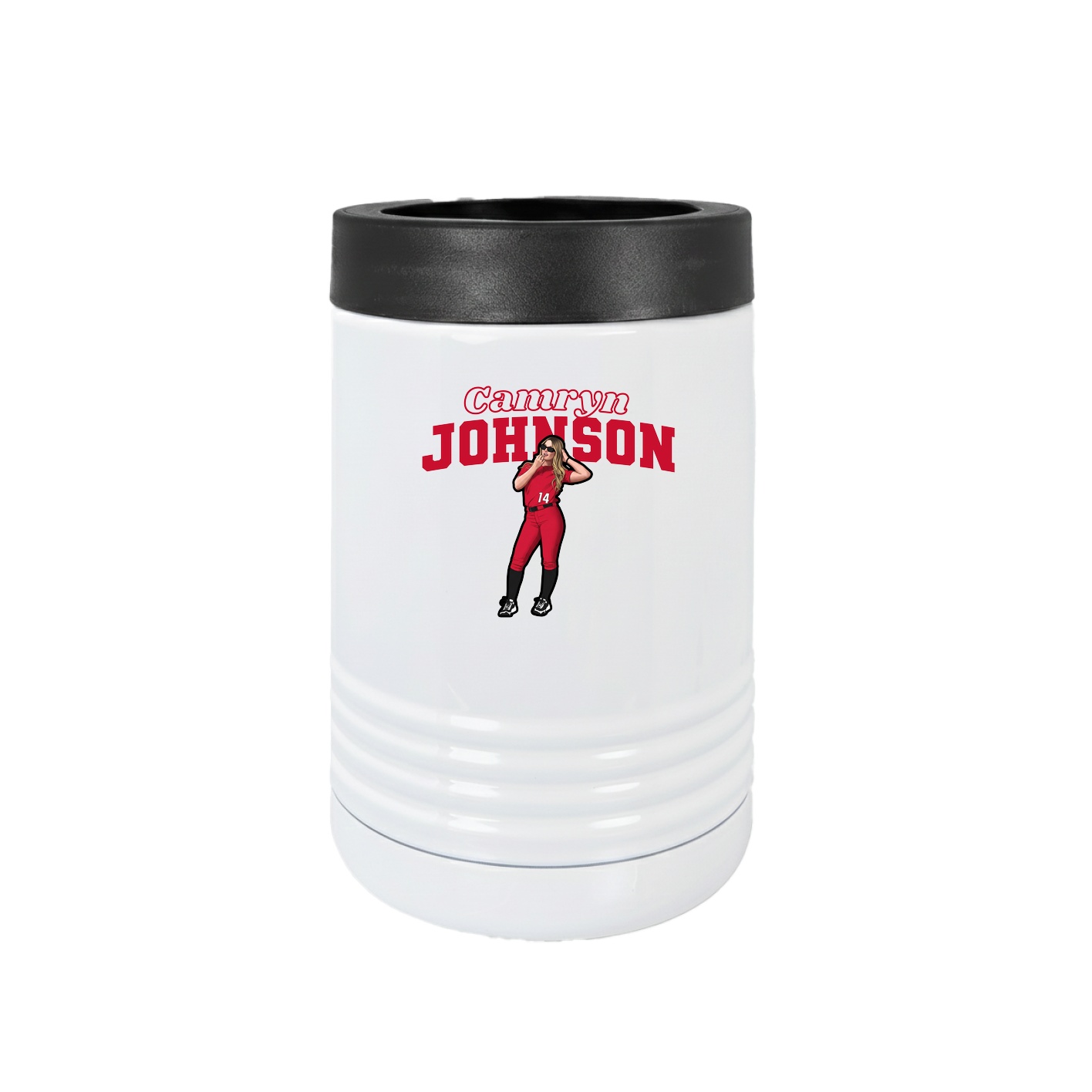 Beverage Holder — Name Arch in White