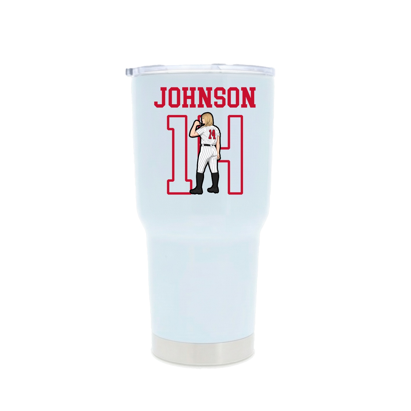 30oz Stainless Steel Tumbler — Shirsey in White