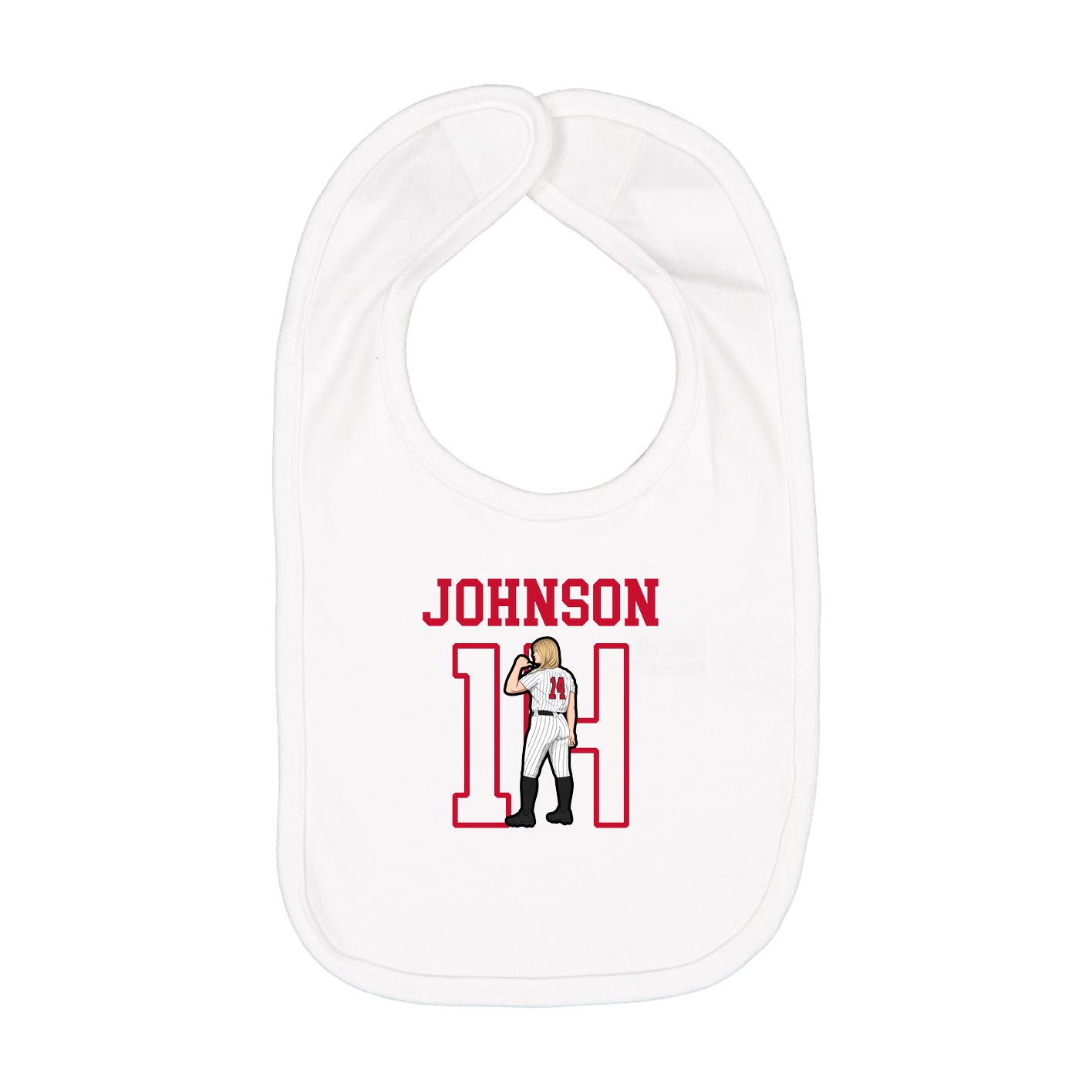 Infant Bib — Shirsey in White
