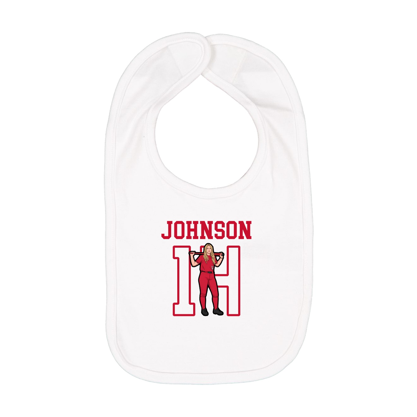 Infant Bib — Shirsey in White