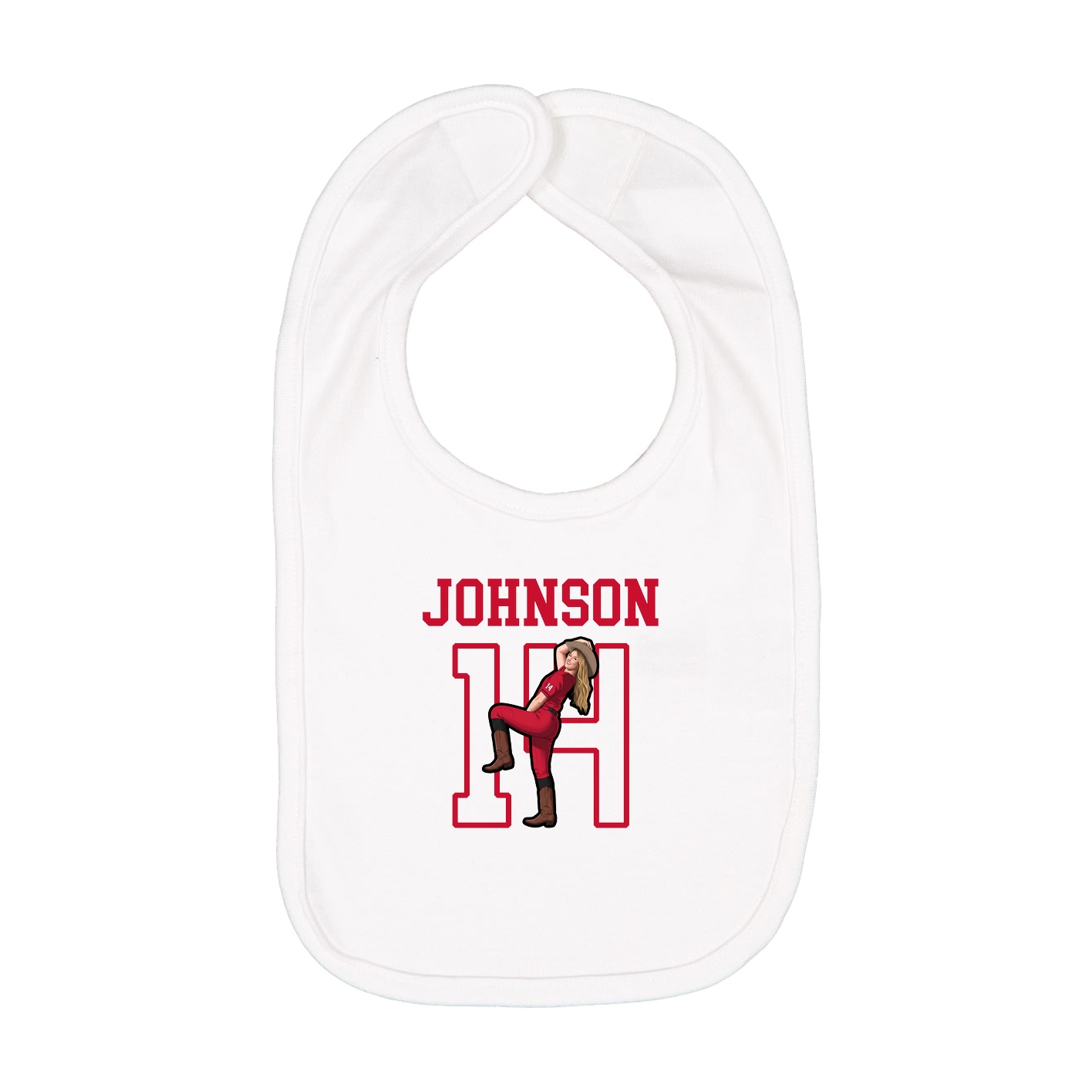 Infant Bib — Shirsey in White