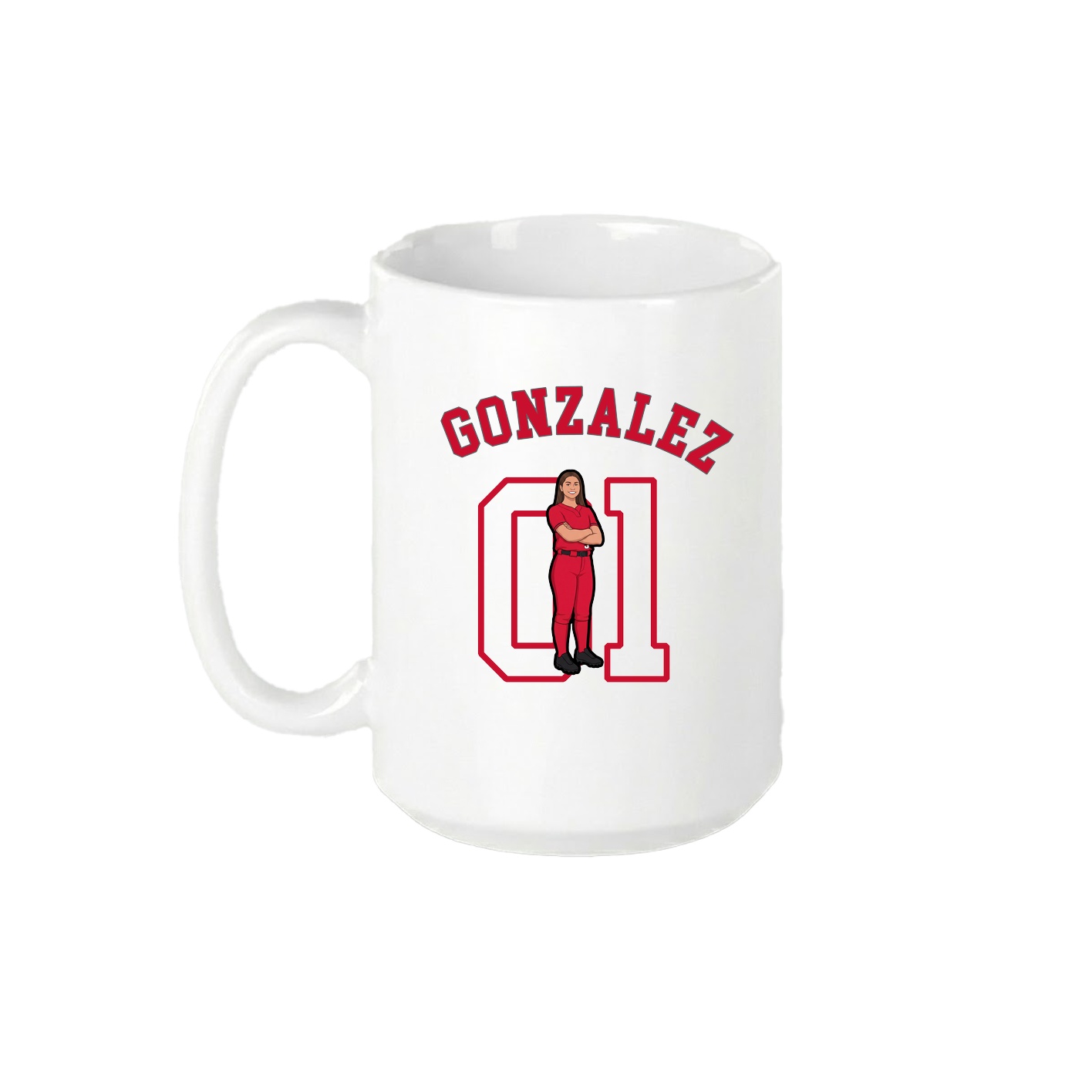 15oz Coffee Mug — Shirsey Arch in White