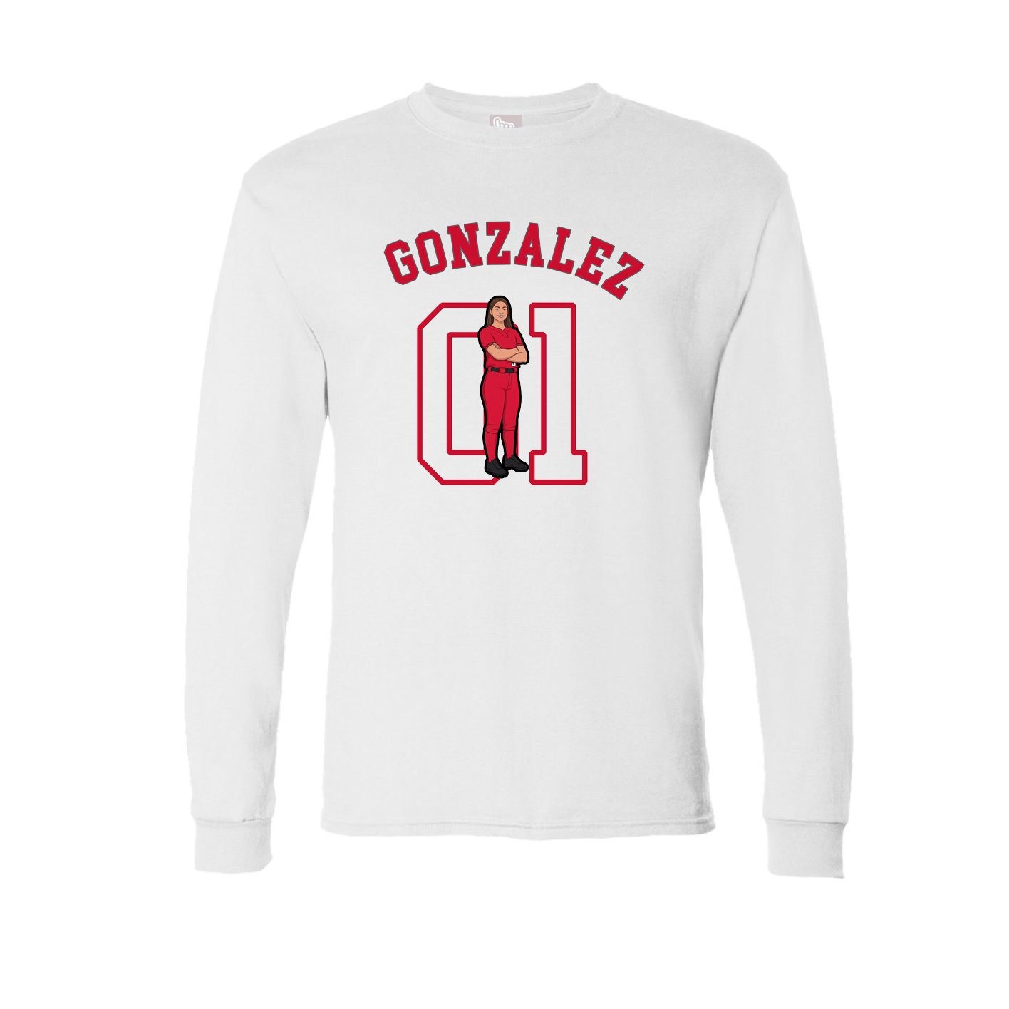 Long Sleeve Tee — Shirsey Arch in White