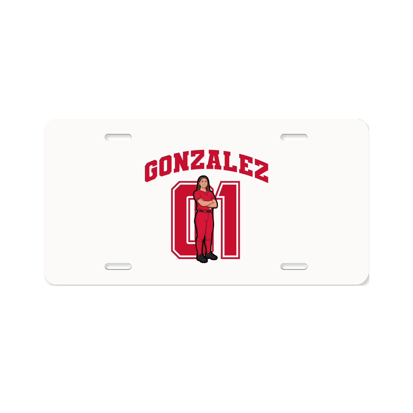 License Plate — Number in Classic