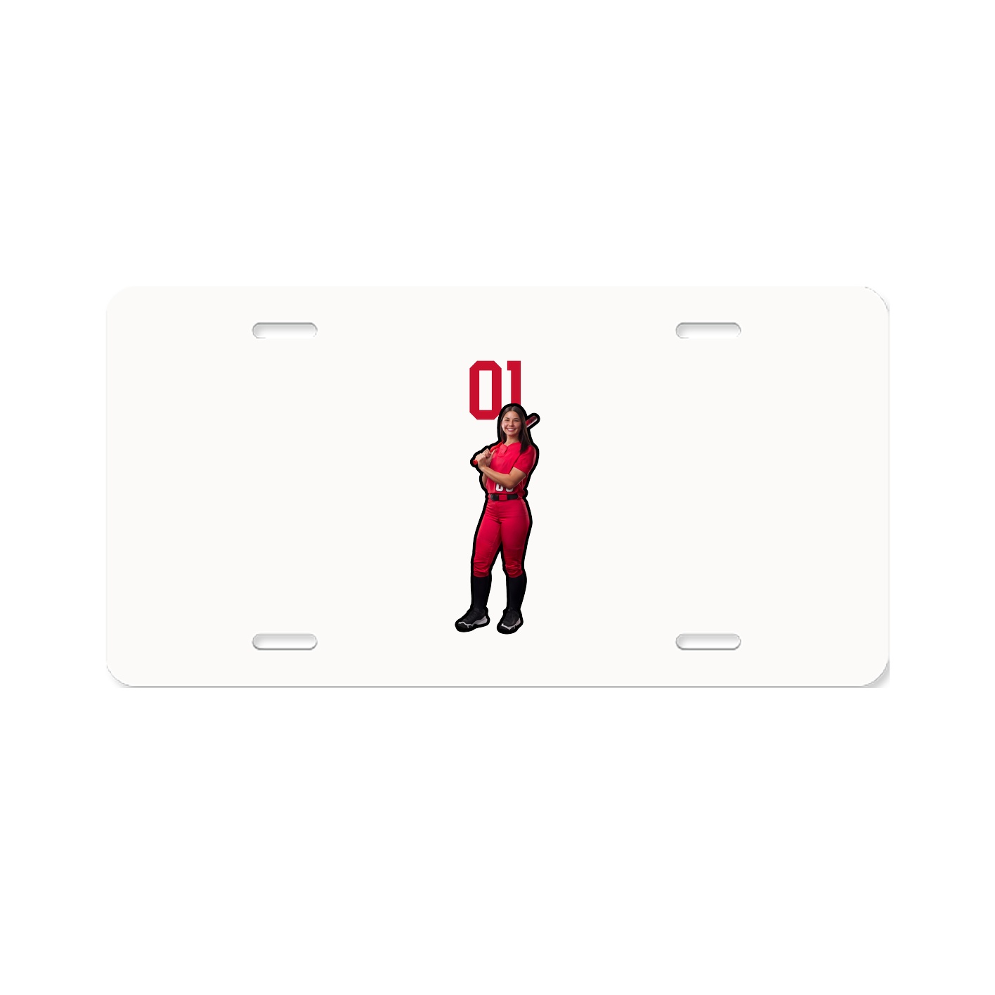 License Plate — Number Top in Classic