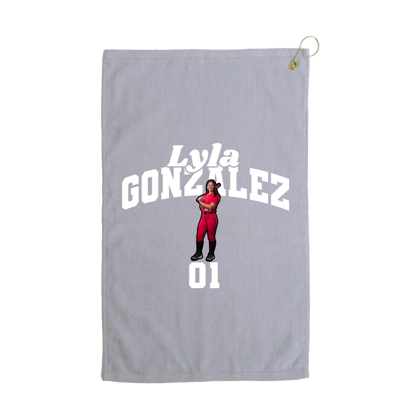 Golf Towel — Signature Arch in Grey