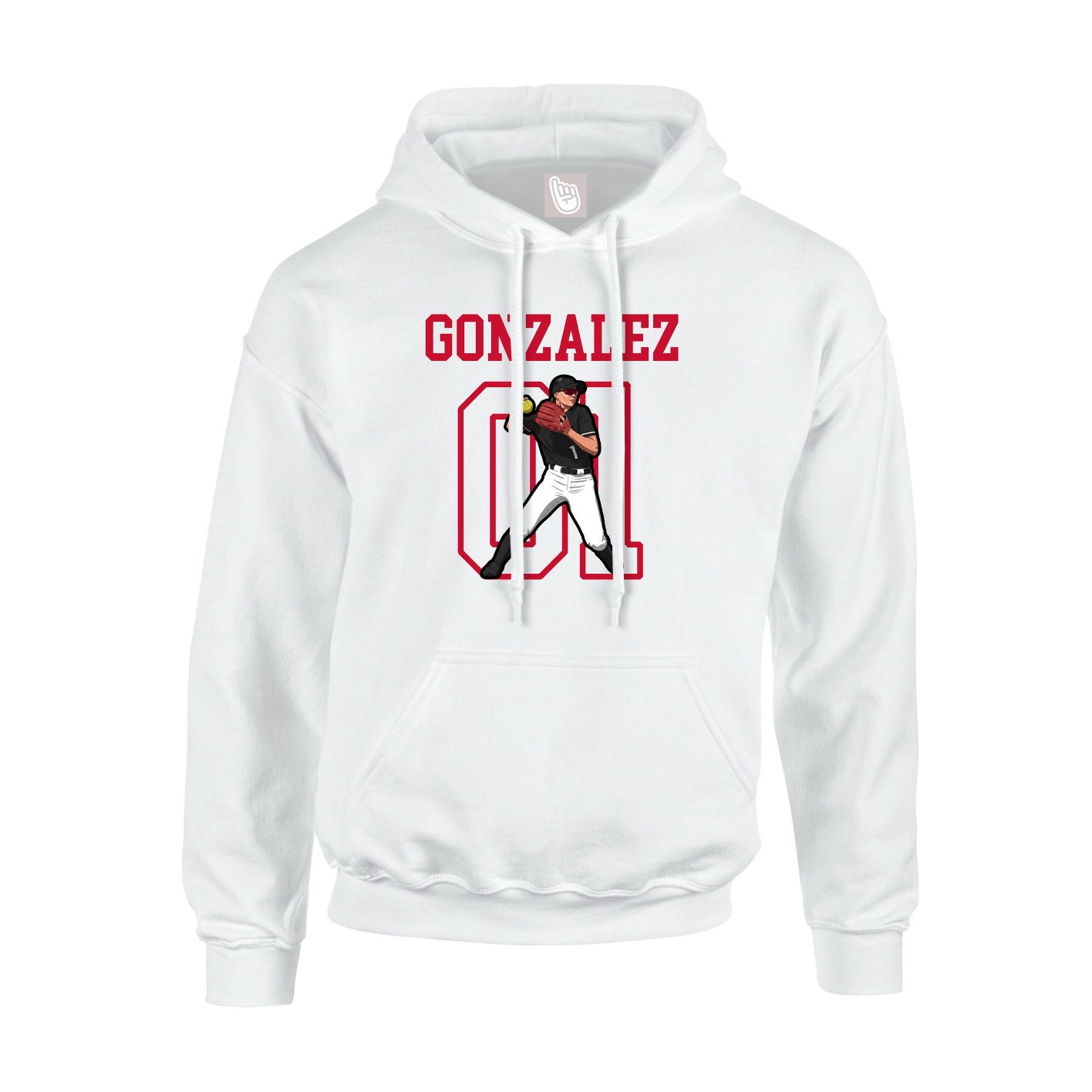 Hoodie — Shirsey in White