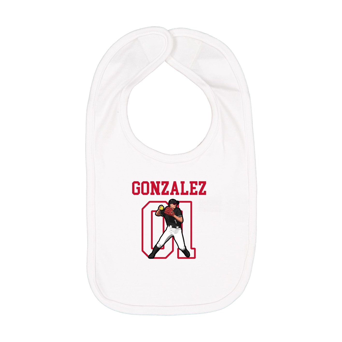 Infant Bib — Shirsey in White