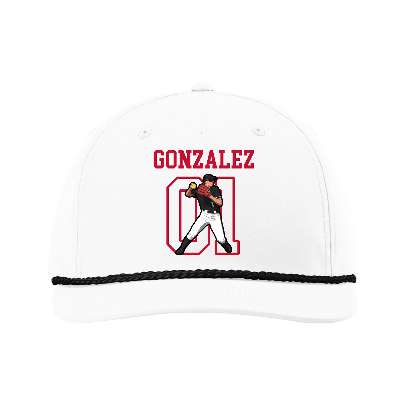 Five-Panel Classic Rope Cap — Shirsey in White