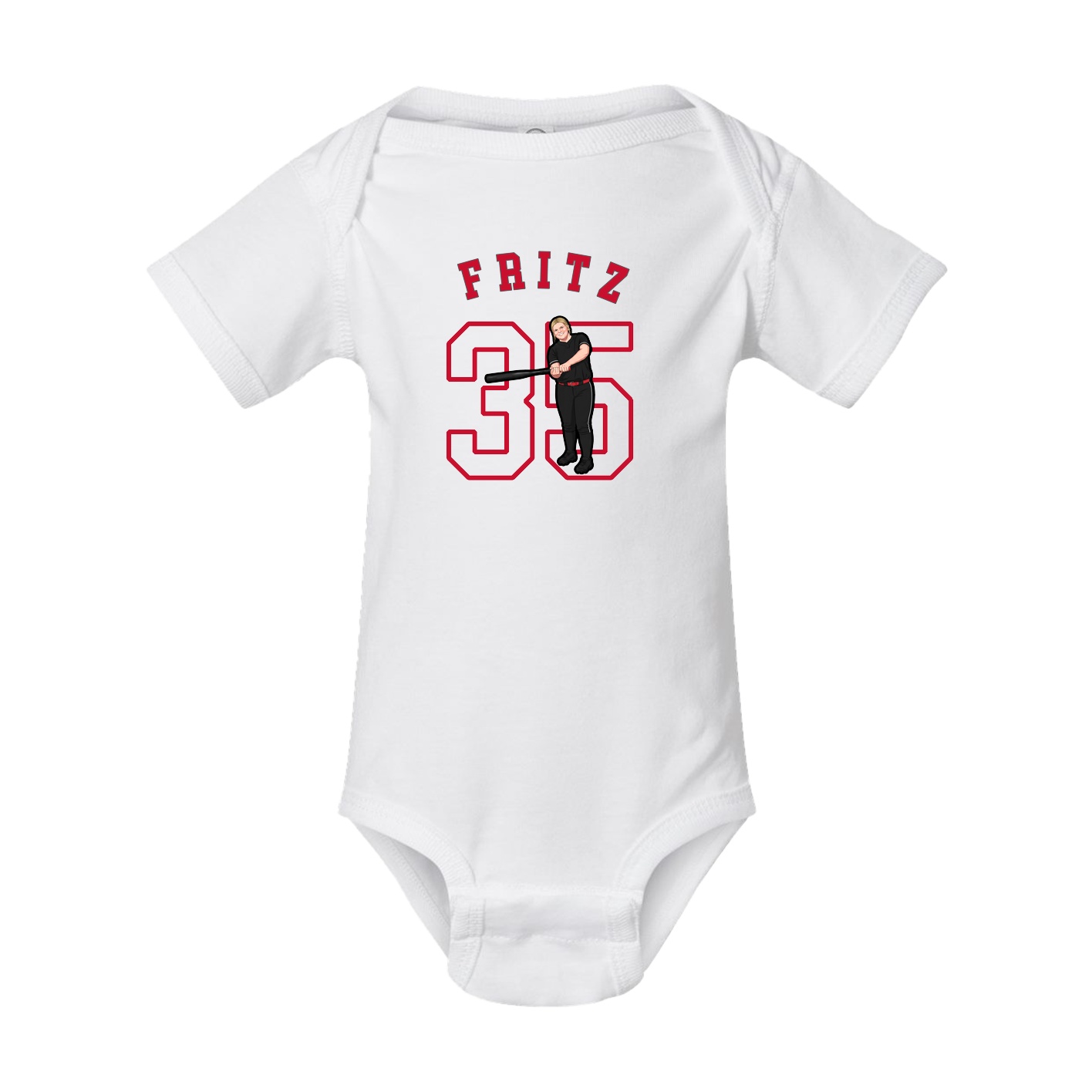 Baby Onesie — Shirsey Arch in White