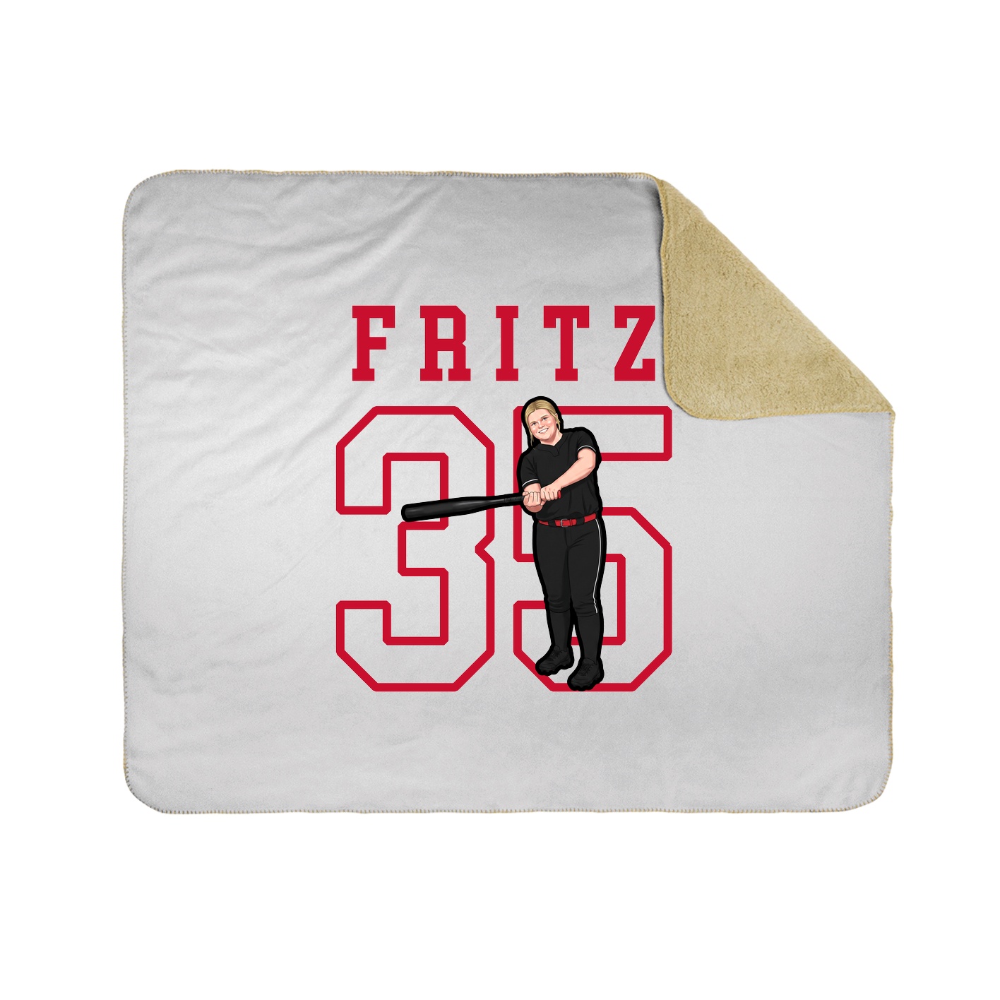 Throw Blanket — Shirsey in White